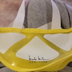 Nicole Miller Yellow and White Mini Bag